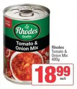 Spar Rhodes Tomato & Onion Mix offer