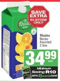 Spar Rhodes Nectar Assorted offer