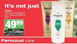 Spar Pantene Shampoo or Conditioner offer