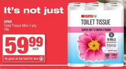 Spar SPAR Toilet Tissue Mini 1-ply offer