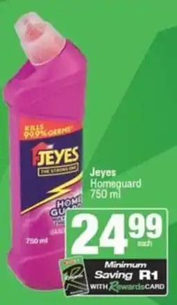 Spar Jeyes Homeguard offer