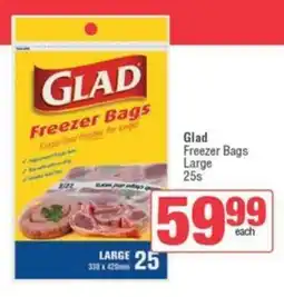 Spar Glad Freezer Bags Large offer