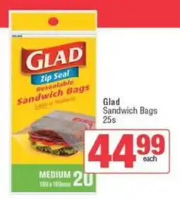 Spar Glad Sandwich Bags offer