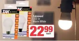 Spar Zakspeed LED or Warm White offer