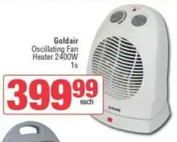 Spar Goldair Oscillating Fan Heater 2400W offer