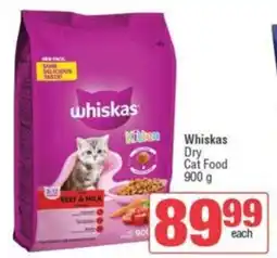 Spar Whiskas Dry Cat Food offer