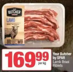 Spar Your Butcher by SPAR Lamb Braai Riblets offer