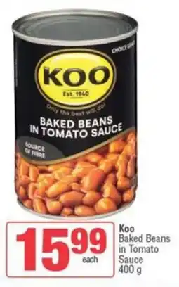 Spar Koo Baked Beans in Tomato Sauce offer