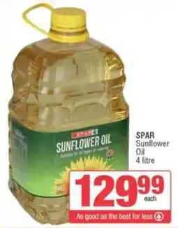 Spar SPAR Sunflower Oil offer