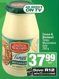 Spar Crosse & Blackwell Tangy Mayonnaise Only offer
