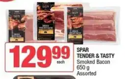 Spar SPAR TENDER & TASTY Smoked Bacon Assorted offer