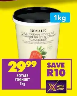 Shoprite ROYALE YOGHURT 1kg offer