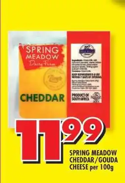 Shoprite SPRING MEADOW CHEDDAR/GOUDA CHEESE per 100g offer