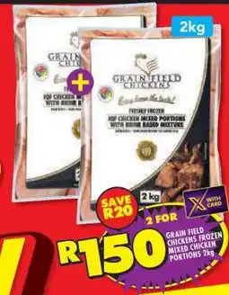 Shoprite GRAIN FIELD CHICKENS FROZEN MIXED CHICKEN PORTIONS 2kg offer