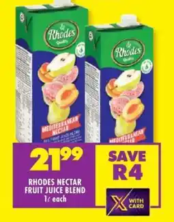Shoprite RHODES NECTAR FRUIT JUICE BLEND offer