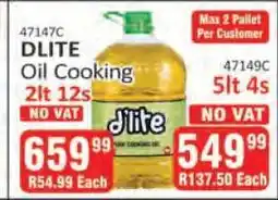 KitKat Cash and Carry DLITE Oil Cooking 2lt 12s offer