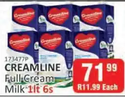 KitKat Cash and Carry CREAMLINE Full Cream Milk 1lt 6s offer
