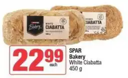 Spar SPAR Bakery White Ciabatta offer