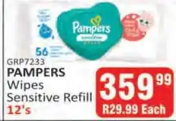 KitKat Cash and Carry PAMPERS Wipes Sensitive Refill 12's offer