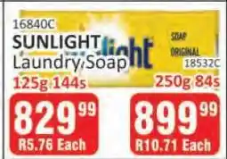 KitKat Cash and Carry Sunlight Laundry Soap 125g offer