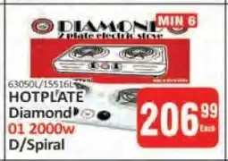 KitKat Cash and Carry HOTPLATE Diamond 01 2000w D/Spiral offer