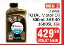 KitKat Cash and Carry TOTAL Motor Oil offer