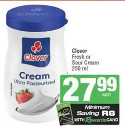 Spar Clover Fresh or Sour Cream offer