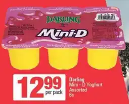 Spar Darling Mini-D Yoghurt Assorted offer