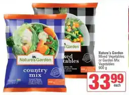 Spar Nature's Garden Mixed Vegetables or Garden Mix Vegetables offer