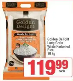 Spar Golden Delight Long Grain White Parboiled Rice offer