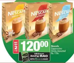 Spar Nescafe Cappuccino Sticks Assorted offer