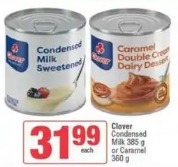 Spar Clover Condensed Milk or Caramel offer