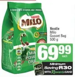 Spar Nestle Milo Gusset Bag offer