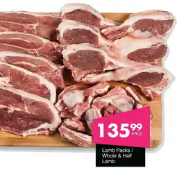 Save Hyper Lamb Packs/ Whole & Half Lamb offer