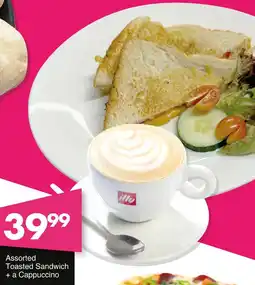 Save Hyper Assorted Toasted Sandwich + a Cappuccino offer