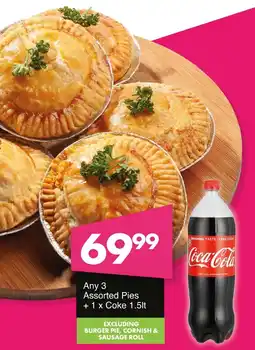 Save Hyper Assorted Pies + Coke offer