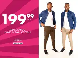 Save Hyper Men's Cargo Pants in Twill Cotton offer
