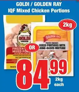 Boxer Superstores GOLDI/ GOLDEN RAY IQF Mixed Chicken Portions offer