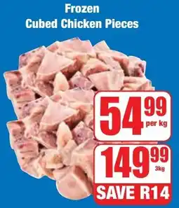 Boxer Superstores Frozen Cubed Chicken Pieces offer