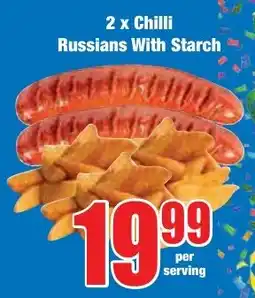 Boxer Superstores Chilli Russians With Starch offer