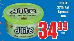 Boxer Superstores D'LITE 37% Fat Spread Tub offer
