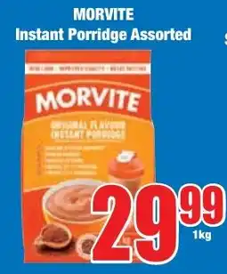 Boxer Superstores MORVITE Instant Porridge Assorted offer