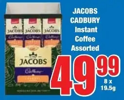 Boxer Superstores JACOBS CADBURY Instant Coffee Assorted offer