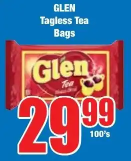 Boxer Superstores GLEN Tagless Tea Bags offer