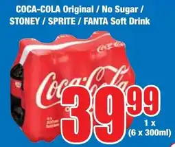 Boxer Superstores COCA-COLA Original/ No Sugar/ STONEY/ SPRITE/ FANTA Soft Drink offer