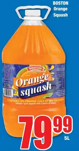 Boxer Superstores BOSTON Orange Squash offer