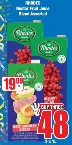 Boxer Superstores RHODES Nectar Fruit Juice Blend Assorted offer