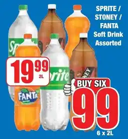 Boxer Superstores SPRITE/ STONEY/ FANTA Soft Drink Assorted offer