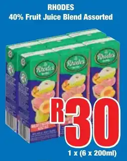 Boxer Superstores RHODES 40% Fruit Juice Blend Assorted offer