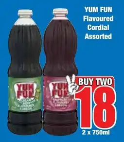 Boxer Superstores YUM FUN Flavoured Cordial Assorted offer